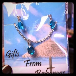 Blue topaz necklace and earrings